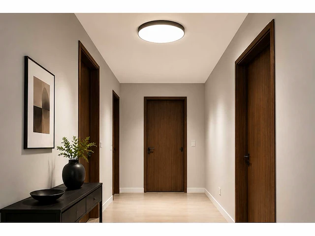 8 x led plafondlamp 32w – 3cct verstelbaar - zwart – ip20 – hazel-32 3cct - afbeelding 3 van  5
