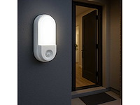 8 x led plafondlamp met sensor – ovaal – 15w – 6500k koud wit - afbeelding 1 van  3
