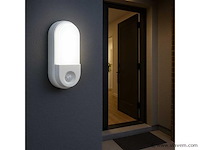 8 x led plafondlamp met sensor – ovaal – 15w – 6500k koud wit - afbeelding 1 van  3