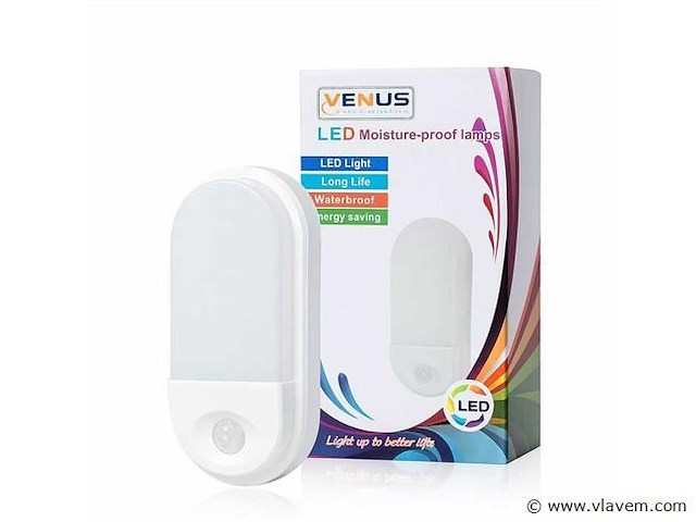 8 x led plafondlamp met sensor – ovaal – 15w – 6500k koud wit - afbeelding 3 van  3