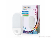 8 x led plafondlamp met sensor – ovaal – 15w – 6500k koud wit - afbeelding 3 van  3