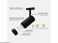 8 x led spot voor magnetische rail – 48v – 20w – 4000k neutraal wit – bery-20 - afbeelding 5 van  6