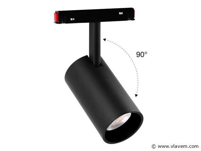 8 x led spot voor magnetische rail – 48v – 20w – 4000k neutraal wit – bery-20 - afbeelding 2 van  5