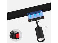 8 x led-spotlights voor magnetische rail 48v – 10w – model bery-10 - afbeelding 4 van  6