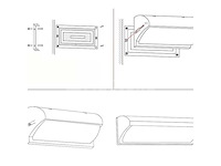 8 x led wandlamp – 12w – 3500k neutraal wit – ip54 – zwart – saw-05 - afbeelding 3 van  4