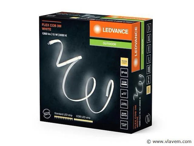 8 x ledvance flex cob ledstrip voor buiten 500 cm - afbeelding 4 van  10