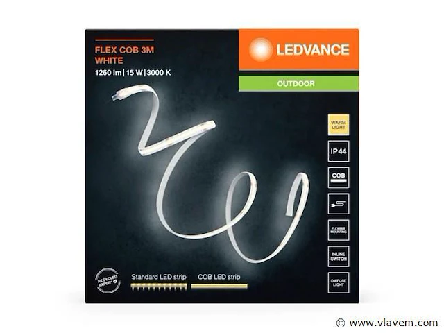 8 x ledvance flex cob ledstrip voor buiten 500 cm - afbeelding 1 van  10