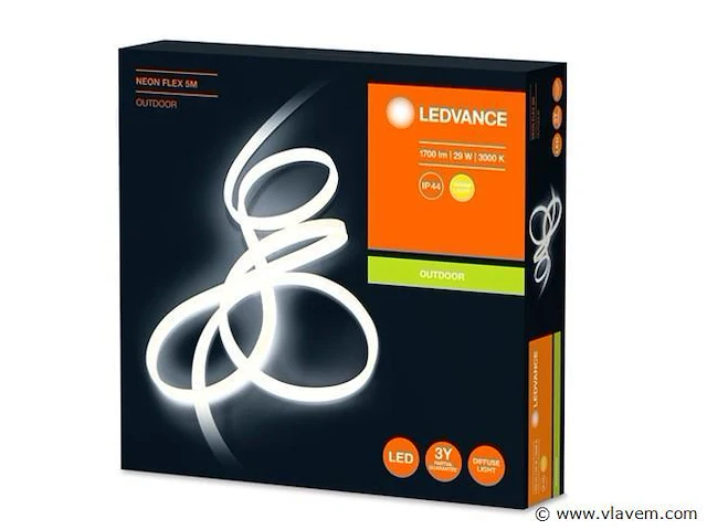 8 x ledvance neon flex ledstrip, 500 cm, 3000k, ip44 - afbeelding 4 van  11