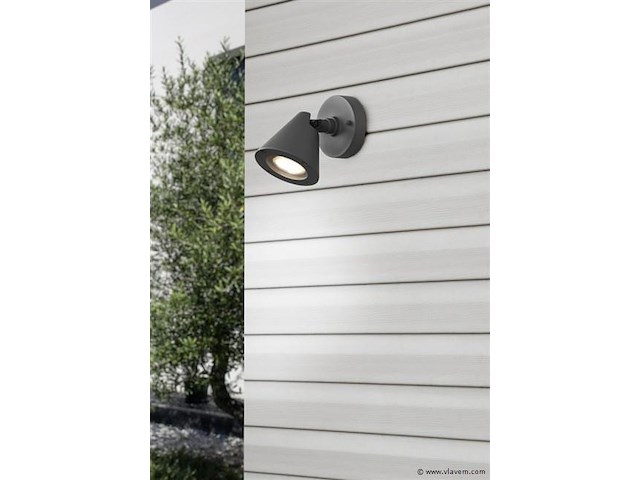 8 x lust 10 buiten wandlamp antraciet - afbeelding 6 van  8