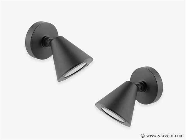 8 x lust 10 buiten wandlamp antraciet - afbeelding 3 van  8
