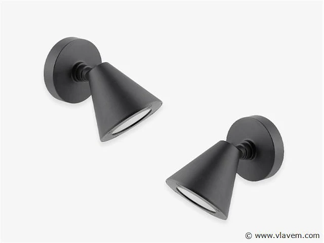 8 x lust 10 buiten wandlamp antraciet - afbeelding 3 van  8