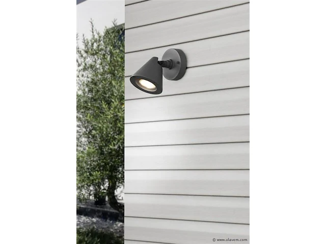 8 x lust 10 buiten wandlamp antraciet - afbeelding 6 van  8