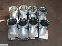 8 x mecano t 90° horizont. 55x110 ø125 - afbeelding 2 van  3