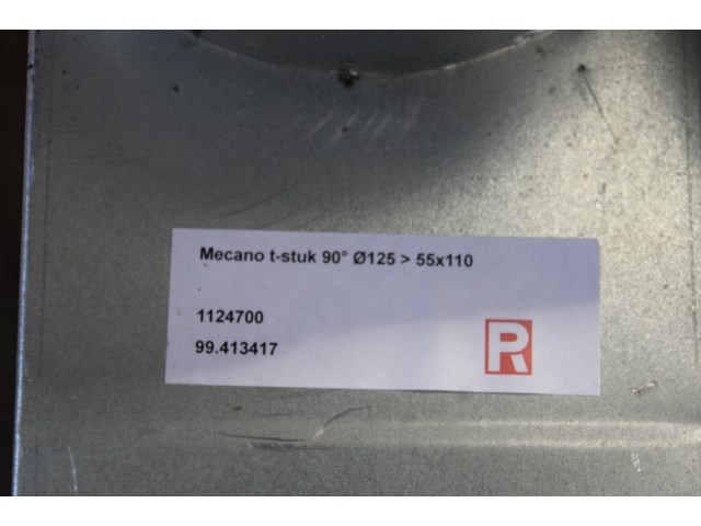 8 x mecano t 90° horizont. 55x110 ø125 - afbeelding 3 van  4