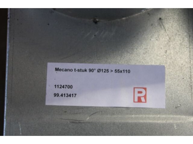8 x mecano t 90° horizont. 55x110 ø125 - afbeelding 4 van  4