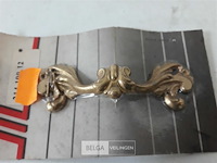 8 x meubelgreep zamak vermessingd 100 mm - afbeelding 3 van  3