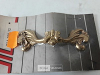 8 x meubelgreep zamak vermessingd 100 mm - afbeelding 3 van  3