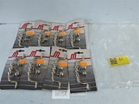 8 x meubelgreep zamak vermessingd 110 mm - afbeelding 2 van  3