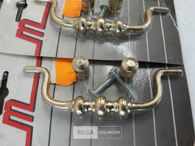 8 x meubelgreep zamak vermessingd 110 mm - afbeelding 3 van  3