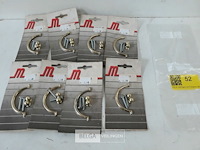 8 x meubelgreep zamak vermessingd 70 mm - afbeelding 1 van  3
