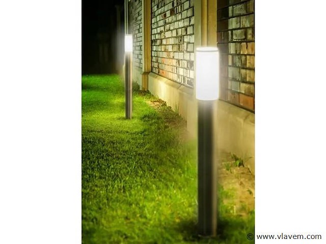8 x mila 100 rvs opaal grond lamp - afbeelding 1 van  8