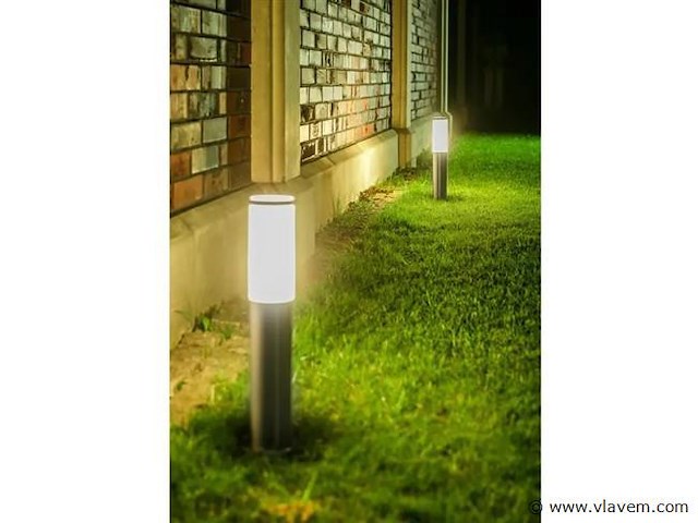 8 x mila 45 rvs opaal grond lamp - afbeelding 9 van  9