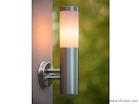 8 x mila s opaal buiten wandlamp rvs - afbeelding 1 van  7