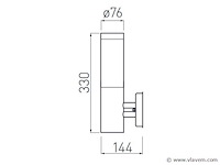 8 x mila s opaal buiten wandlamp rvs - afbeelding 4 van  7
