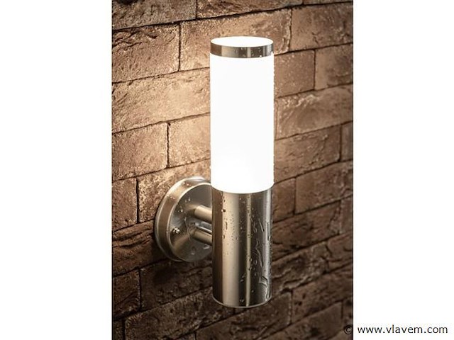 8 x mila s opaal buiten wandlamp rvs - afbeelding 5 van  7