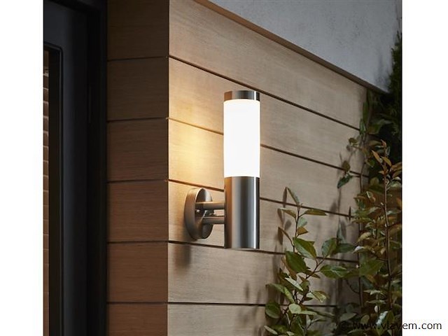 8 x mila s opaal buiten wandlamp rvs - afbeelding 7 van  7