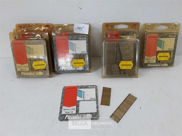 8 x nagels 1100 stuks voor nagelpistool mix lengte - afbeelding 1 van  3