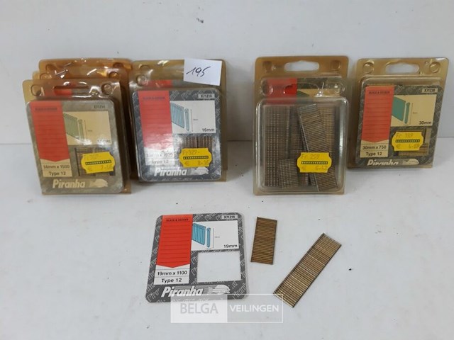 8 x nagels 1100 stuks voor nagelpistool mix lengte - afbeelding 1 van  3