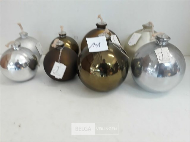 8 x olie lampje rond + 4 navulling - afbeelding 3 van  3