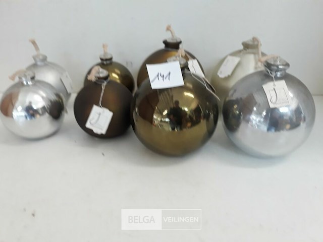 8 x olie lampje rond + 4 navulling - afbeelding 3 van  3