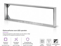 8 x opbouw frame voor led paneel – 1200x300mm – ip20 – frame-30120 - afbeelding 1 van  5