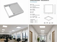 8 x opbouw frame voor led paneel – 600x600mm – ip20 – frame-6060 - afbeelding 6 van  6