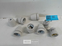 8 x porseleinen fitting e27 2 assorti - afbeelding 1 van  3