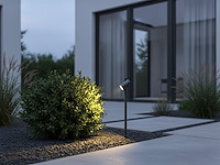 8 x prikspot tuinlamp gu10 fitting 60cm zwart draaibaar waterdicht - afbeelding 7 van  12