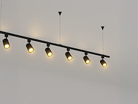 8 x railspot gu10 armatuur cilinder zand zwart draaibaar 10,2cm - afbeelding 5 van  7