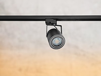 8 x railspot gu10 armatuur cilinder zand zwart draaibaar - afbeelding 4 van  6