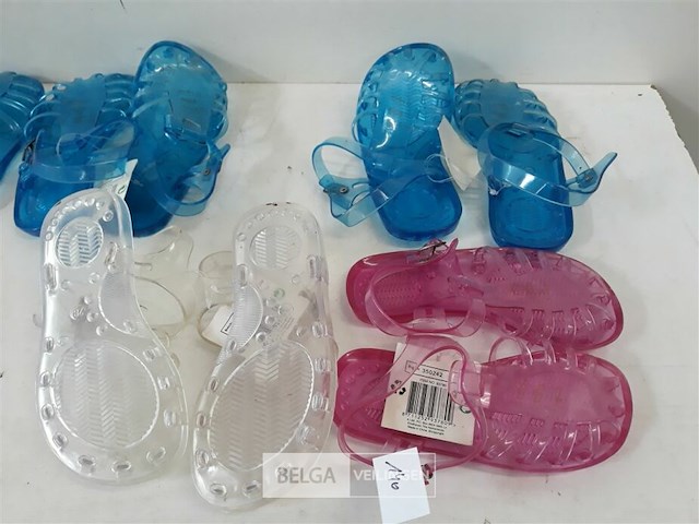8 x sandalen pvc kinderen mix maten + kleuren - afbeelding 3 van  3