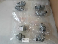 8 x schroefkoppeling 3/8 galva 4 assorti - afbeelding 2 van  3