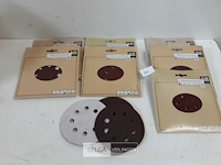 8 x schuurschijven 6 stuks klithechting mix korrels - afbeelding 1 van  3