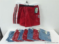 8 x short mix maten rood-blauw - afbeelding 1 van  2