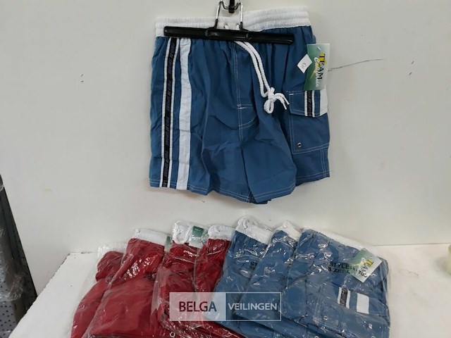 8 x short mix maten rood-blauw - afbeelding 1 van  3