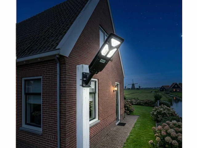 8 x solar xps straat lantaarn, ip65 + pir + afstandsbediening - afbeelding 1 van  8