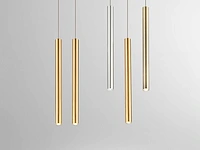 8 x solo tube slim design hanglamp goud - afbeelding 2 van  5