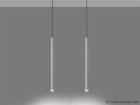 8 x solo tube slim design hanglamp wit - afbeelding 7 van  8