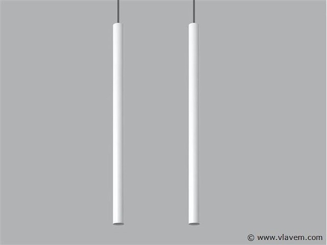 8 x solo tube slim design hanglamp wit - afbeelding 6 van  8