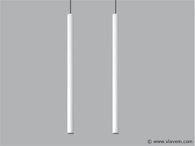 8 x solo tube slim design hanglamp wit - afbeelding 6 van  8
